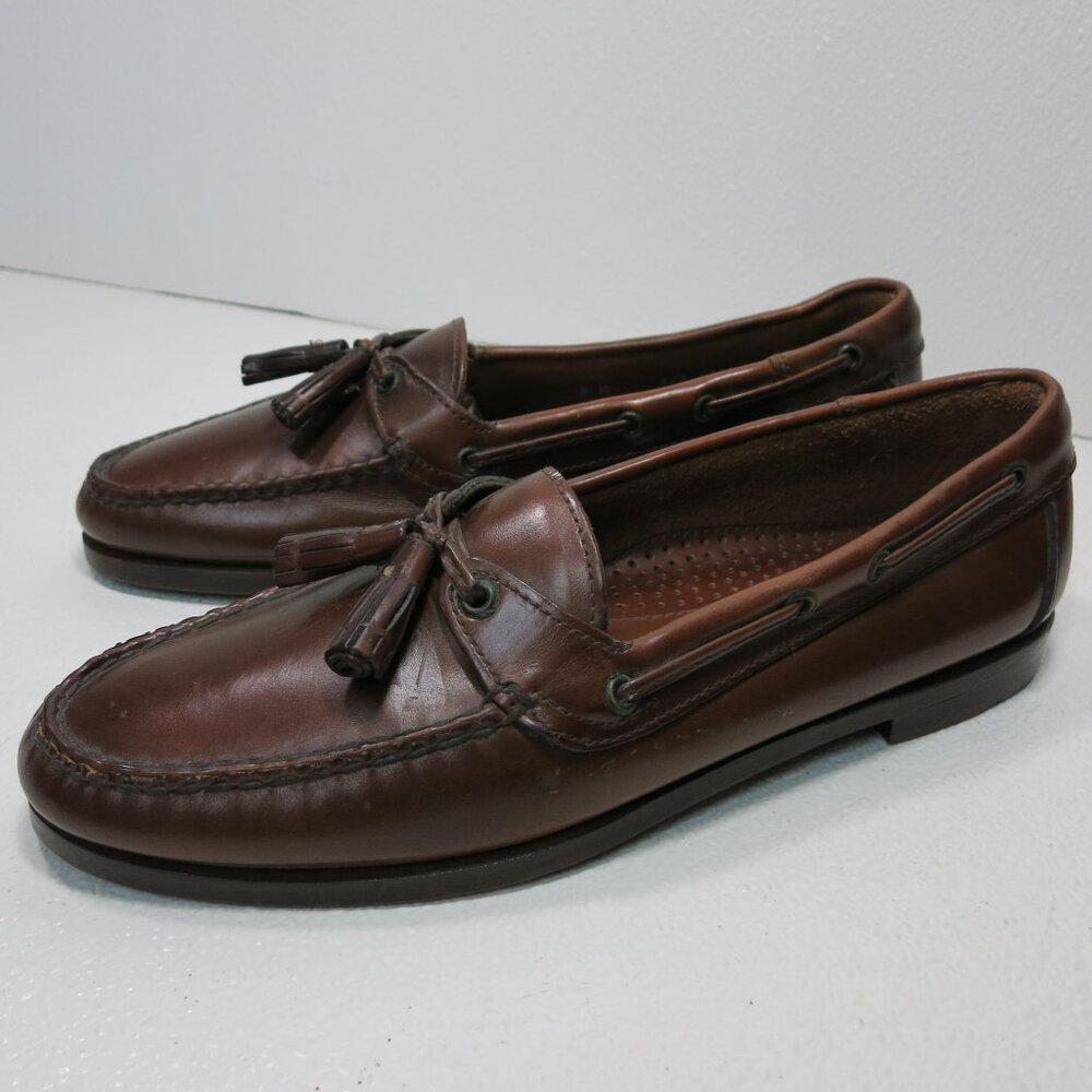 Hartland Leather Dress Strap Tassel Loafers Men's Footwear Men's Shoes Sz 9 M